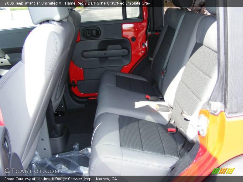 Flame Red / Dark Slate Gray/Medium Slate Gray 2009 Jeep Wrangler Unlimited X