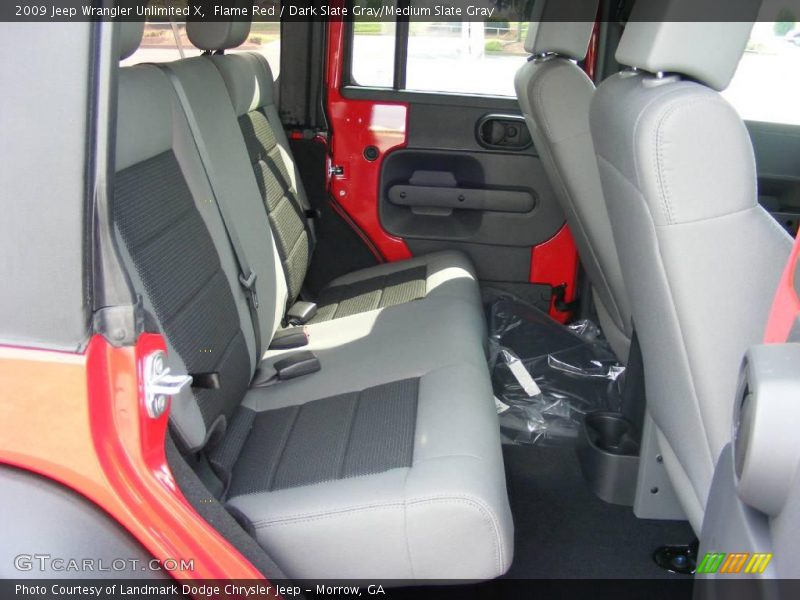 Flame Red / Dark Slate Gray/Medium Slate Gray 2009 Jeep Wrangler Unlimited X