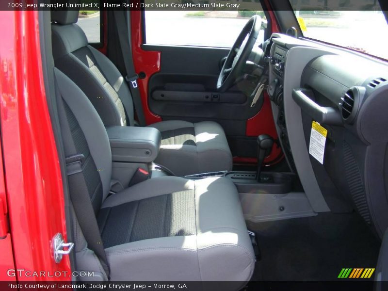 Flame Red / Dark Slate Gray/Medium Slate Gray 2009 Jeep Wrangler Unlimited X