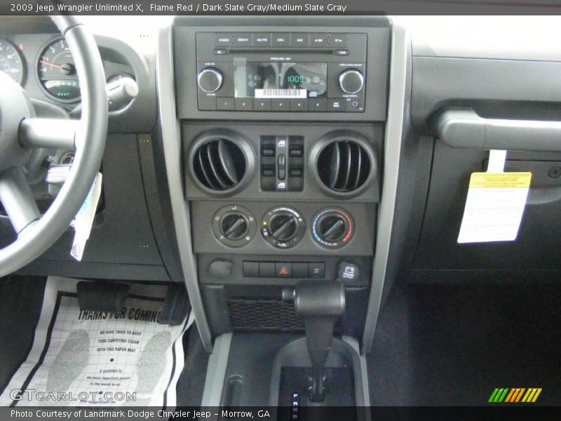 Flame Red / Dark Slate Gray/Medium Slate Gray 2009 Jeep Wrangler Unlimited X