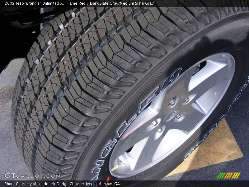Flame Red / Dark Slate Gray/Medium Slate Gray 2009 Jeep Wrangler Unlimited X