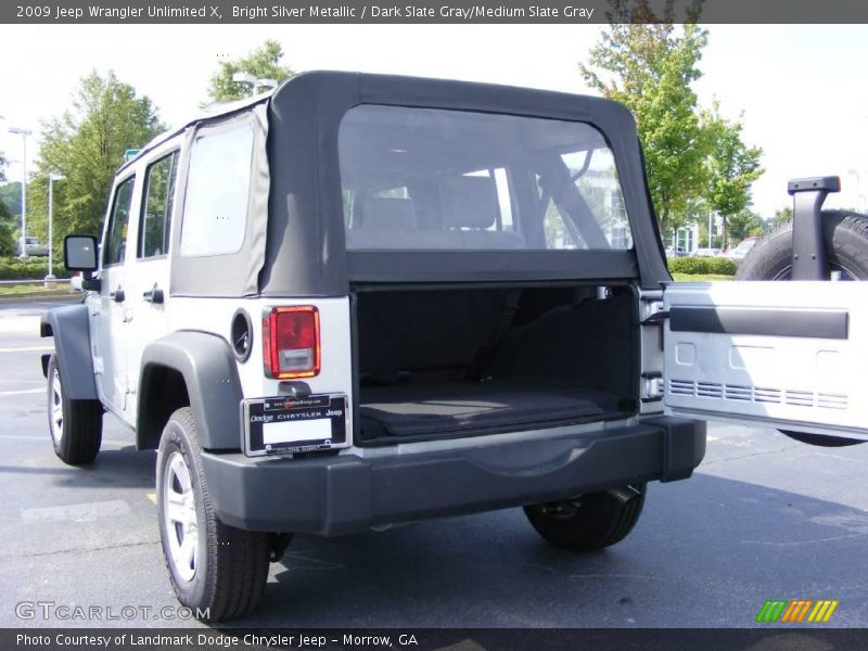 Bright Silver Metallic / Dark Slate Gray/Medium Slate Gray 2009 Jeep Wrangler Unlimited X