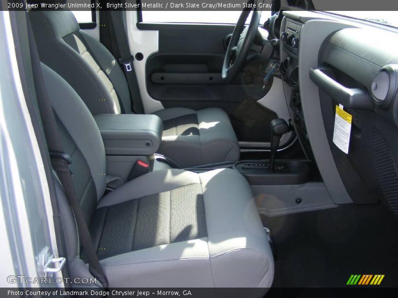 Bright Silver Metallic / Dark Slate Gray/Medium Slate Gray 2009 Jeep Wrangler Unlimited X