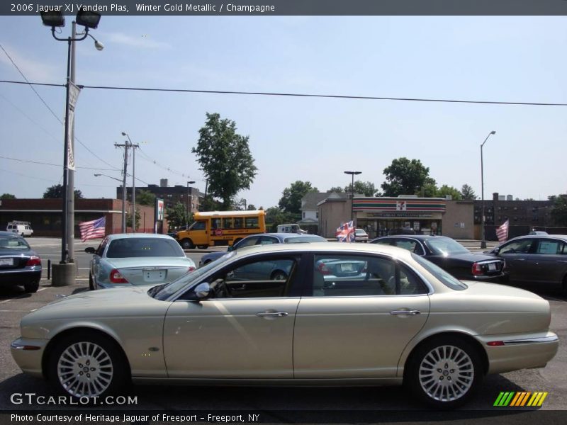 Winter Gold Metallic / Champagne 2006 Jaguar XJ Vanden Plas