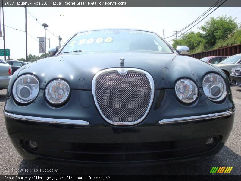 Jaguar Racing Green Metallic / Ivory/Mocha 2007 Jaguar S-Type 3.0
