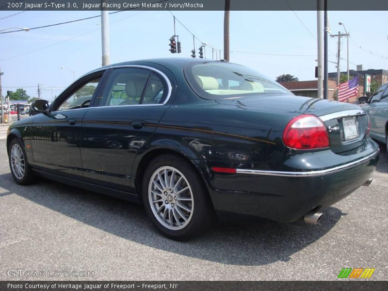 Jaguar Racing Green Metallic / Ivory/Mocha 2007 Jaguar S-Type 3.0