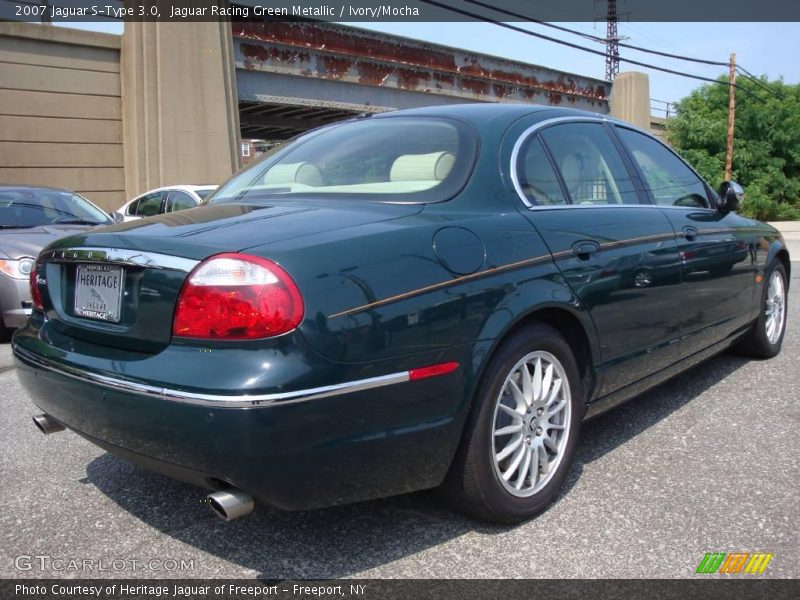 Jaguar Racing Green Metallic / Ivory/Mocha 2007 Jaguar S-Type 3.0