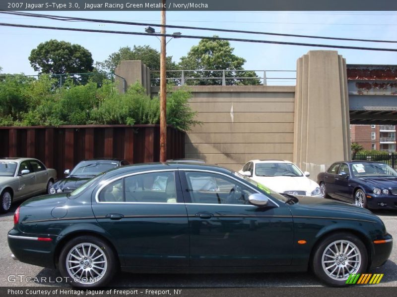 Jaguar Racing Green Metallic / Ivory/Mocha 2007 Jaguar S-Type 3.0