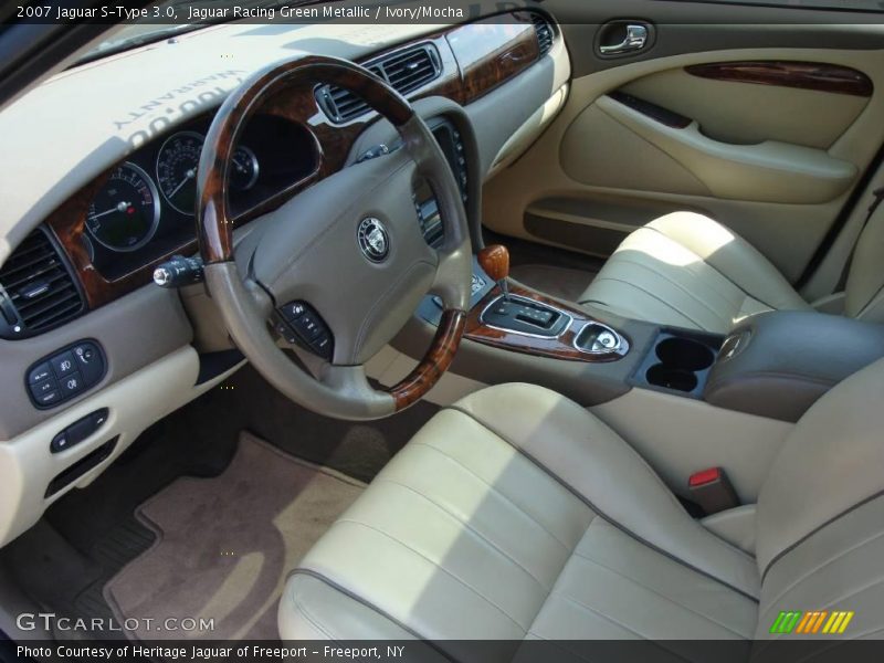 Jaguar Racing Green Metallic / Ivory/Mocha 2007 Jaguar S-Type 3.0