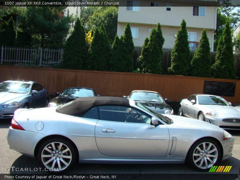 Liquid Silver Metallic / Charcoal 2007 Jaguar XK XK8 Convertible