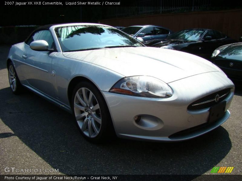Liquid Silver Metallic / Charcoal 2007 Jaguar XK XK8 Convertible