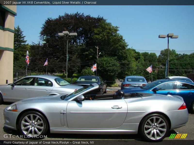 Liquid Silver Metallic / Charcoal 2007 Jaguar XK XK8 Convertible