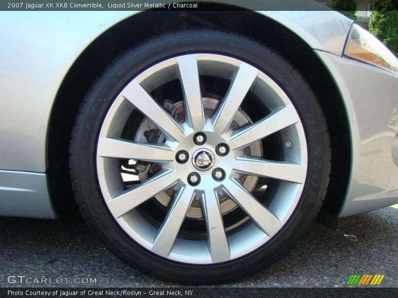 Liquid Silver Metallic / Charcoal 2007 Jaguar XK XK8 Convertible