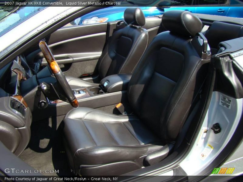 Liquid Silver Metallic / Charcoal 2007 Jaguar XK XK8 Convertible