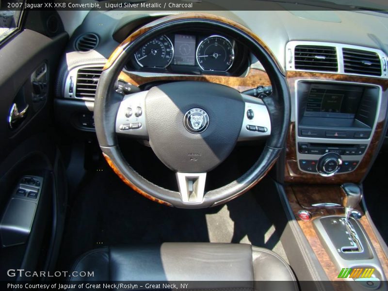 Liquid Silver Metallic / Charcoal 2007 Jaguar XK XK8 Convertible