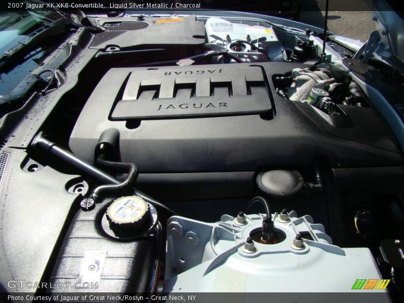 Liquid Silver Metallic / Charcoal 2007 Jaguar XK XK8 Convertible