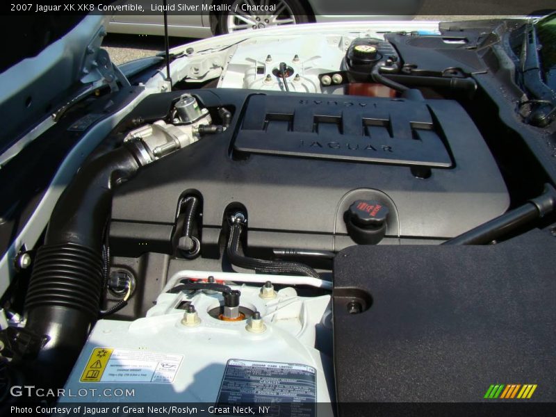 Liquid Silver Metallic / Charcoal 2007 Jaguar XK XK8 Convertible