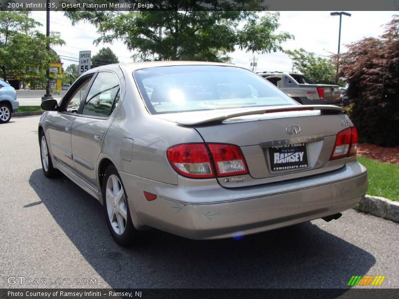Desert Platinum Metallic / Beige 2004 Infiniti I 35