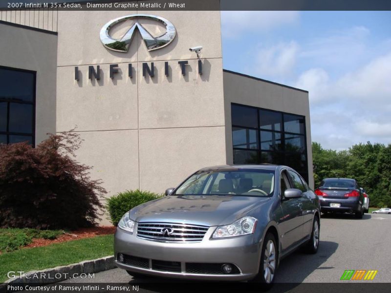 Diamond Graphite Metallic / Wheat 2007 Infiniti M 35x Sedan