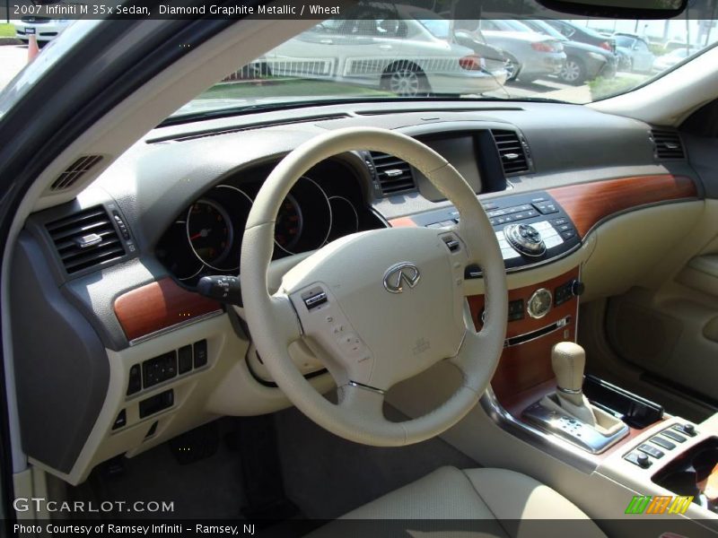 Diamond Graphite Metallic / Wheat 2007 Infiniti M 35x Sedan