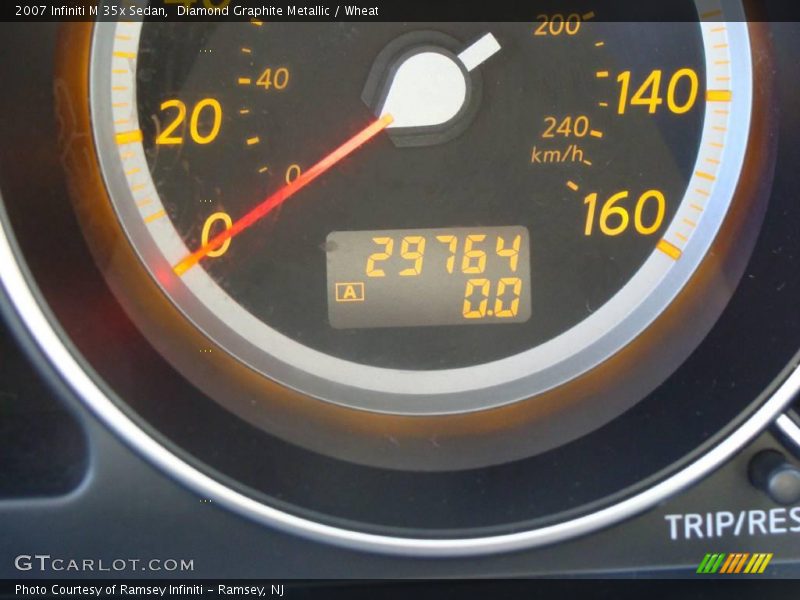 Diamond Graphite Metallic / Wheat 2007 Infiniti M 35x Sedan