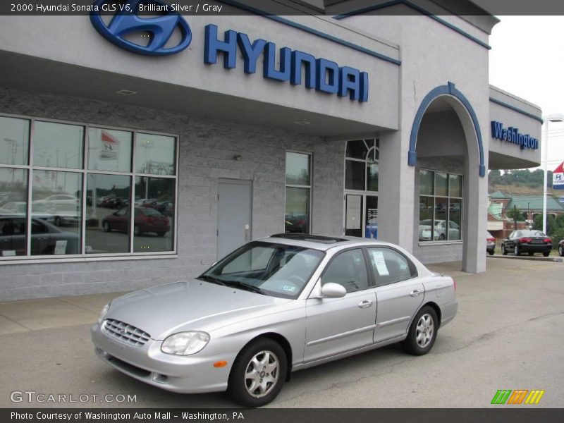 Brilliant Silver / Gray 2000 Hyundai Sonata GLS V6