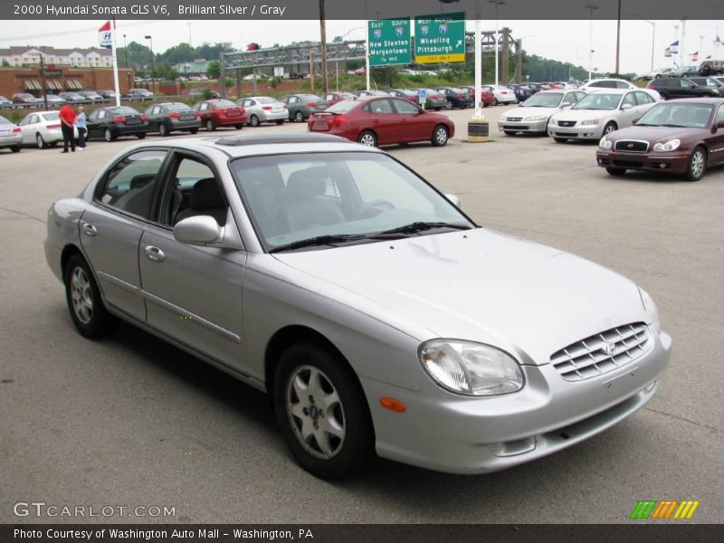 Brilliant Silver / Gray 2000 Hyundai Sonata GLS V6