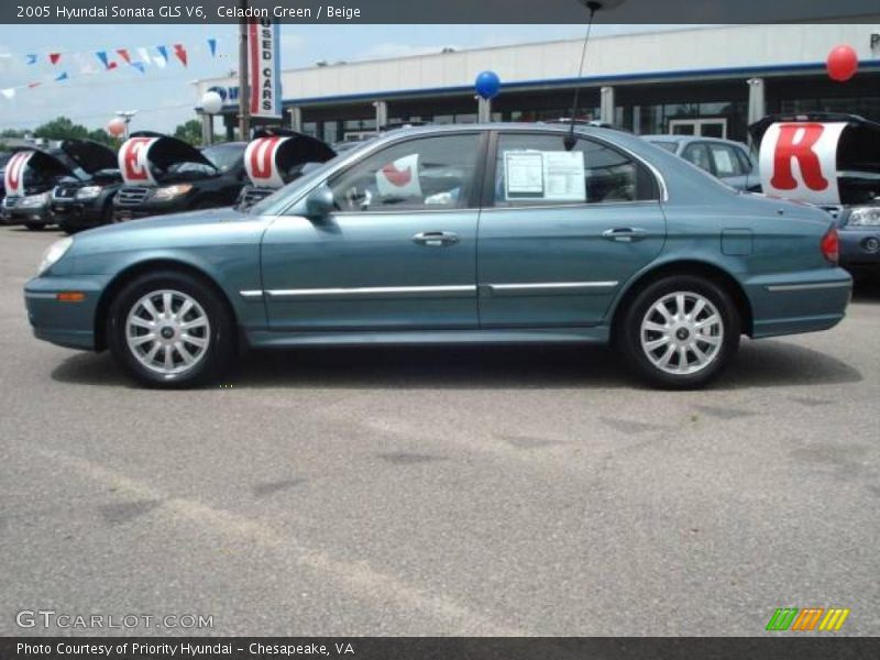 Celadon Green / Beige 2005 Hyundai Sonata GLS V6