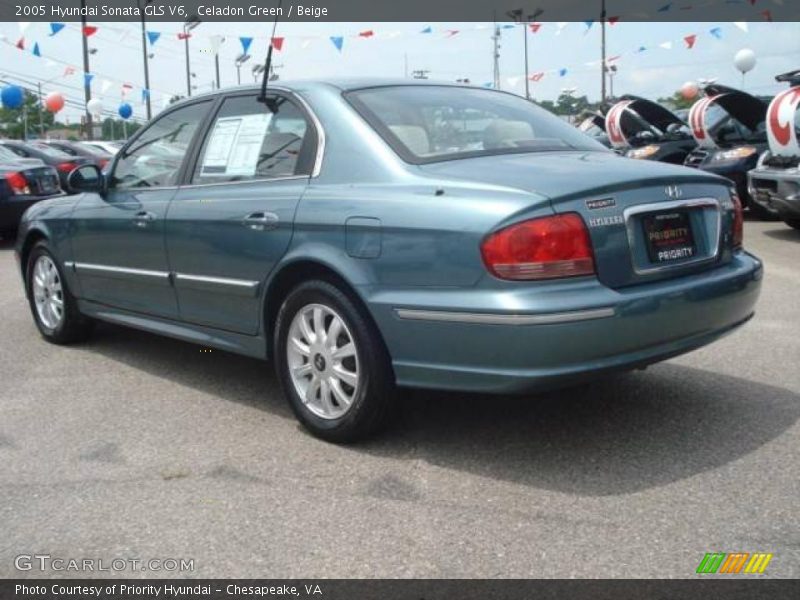 Celadon Green / Beige 2005 Hyundai Sonata GLS V6