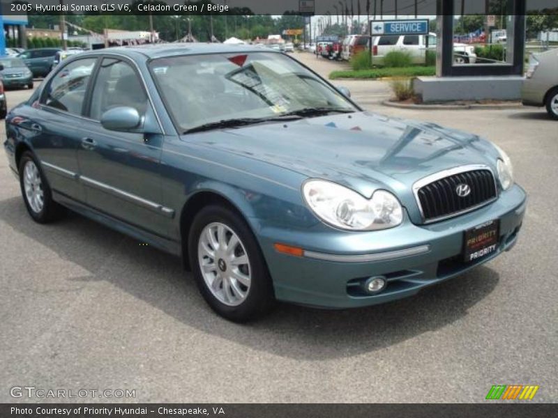 Celadon Green / Beige 2005 Hyundai Sonata GLS V6