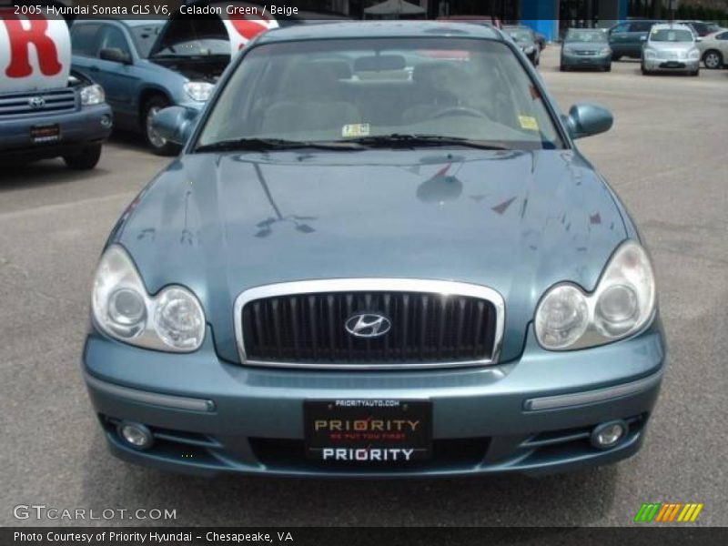 Celadon Green / Beige 2005 Hyundai Sonata GLS V6