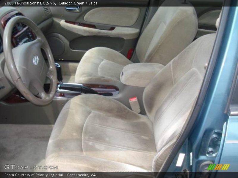 Celadon Green / Beige 2005 Hyundai Sonata GLS V6