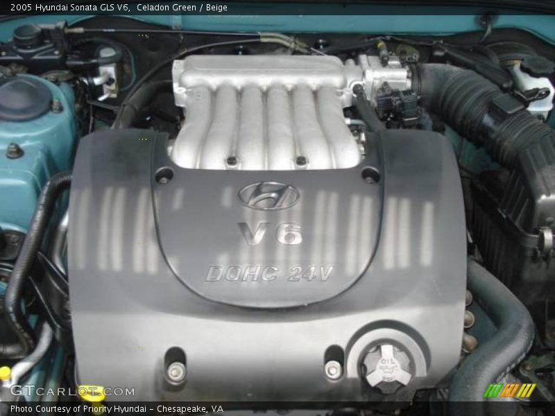 Celadon Green / Beige 2005 Hyundai Sonata GLS V6