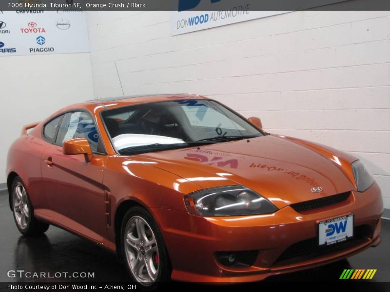 Orange Crush / Black 2006 Hyundai Tiburon SE