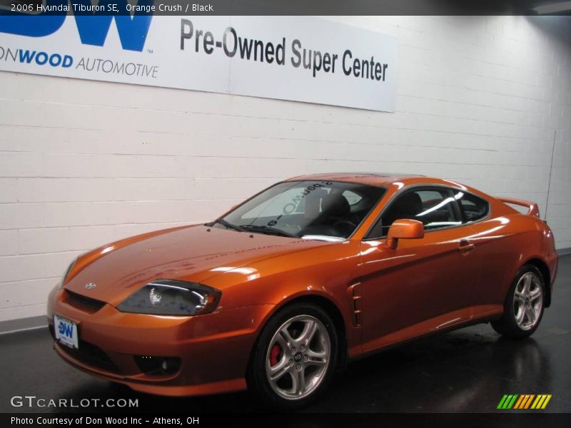 Orange Crush / Black 2006 Hyundai Tiburon SE
