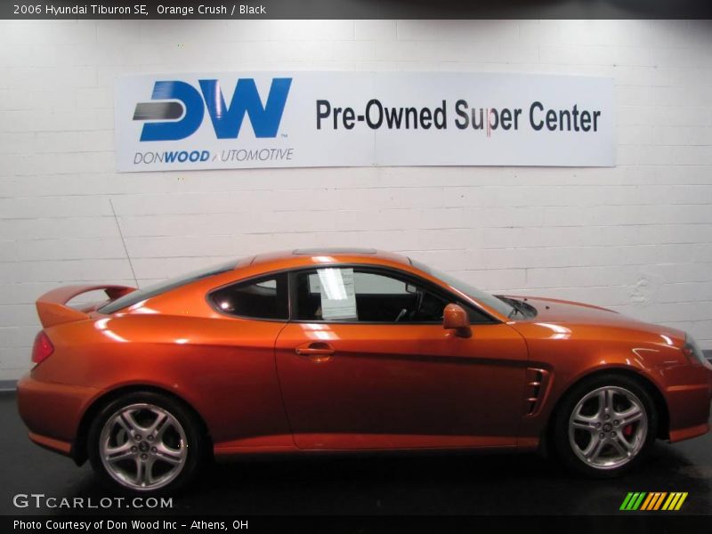 Orange Crush / Black 2006 Hyundai Tiburon SE