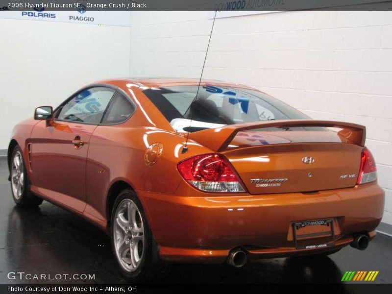 Orange Crush / Black 2006 Hyundai Tiburon SE