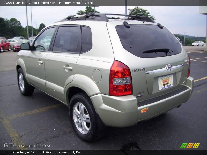Platinum Metallic / Beige 2006 Hyundai Tucson Limited 4x4