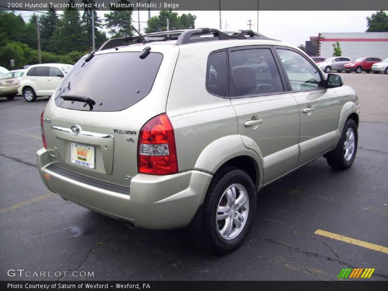 Platinum Metallic / Beige 2006 Hyundai Tucson Limited 4x4