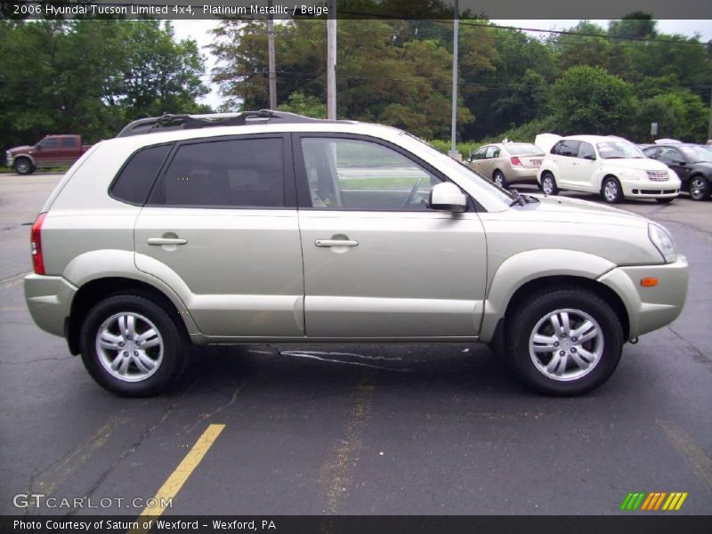 Platinum Metallic / Beige 2006 Hyundai Tucson Limited 4x4