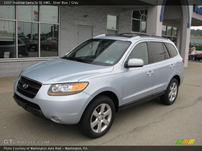 Silver Blue / Gray 2007 Hyundai Santa Fe SE 4WD