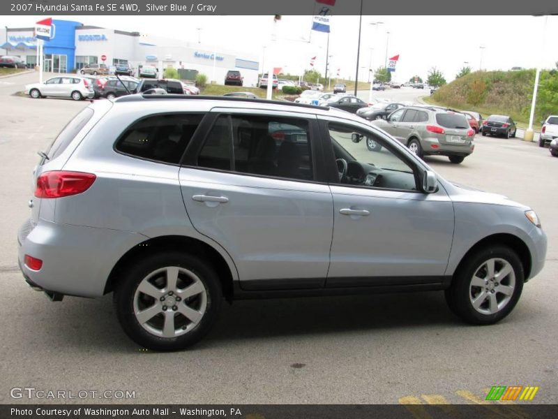 Silver Blue / Gray 2007 Hyundai Santa Fe SE 4WD