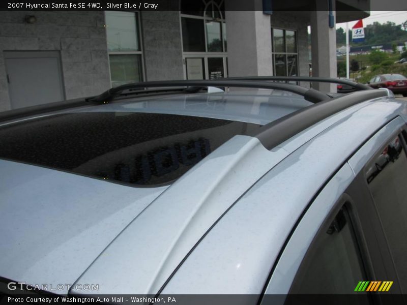 Silver Blue / Gray 2007 Hyundai Santa Fe SE 4WD