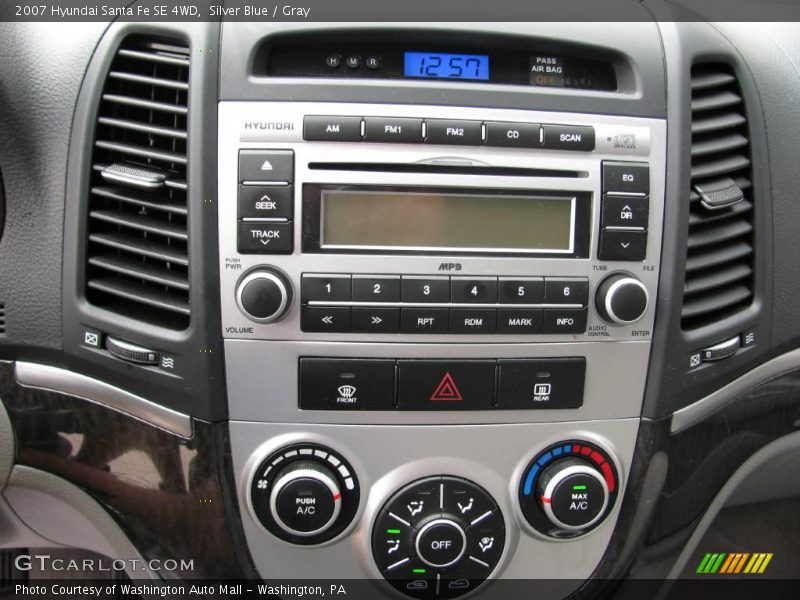 Silver Blue / Gray 2007 Hyundai Santa Fe SE 4WD
