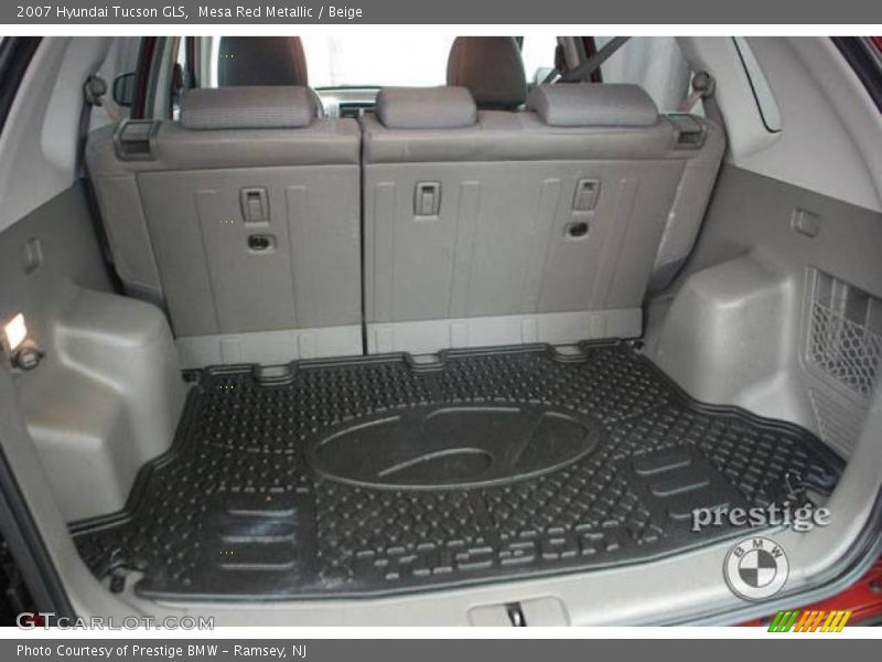 Mesa Red Metallic / Beige 2007 Hyundai Tucson GLS