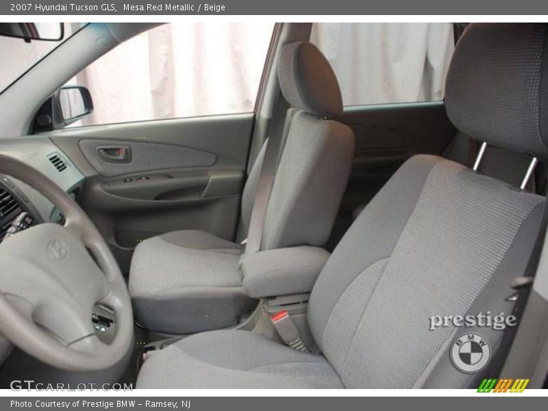 Mesa Red Metallic / Beige 2007 Hyundai Tucson GLS