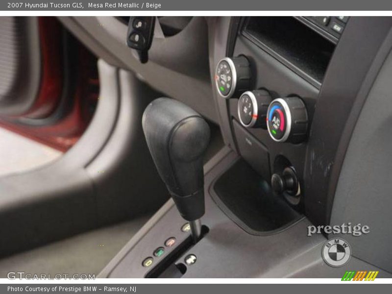 Mesa Red Metallic / Beige 2007 Hyundai Tucson GLS
