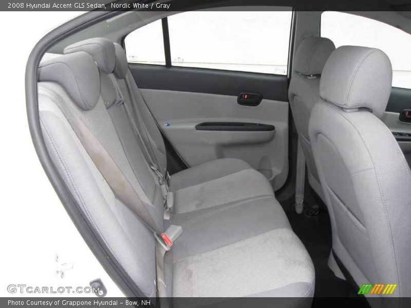 Nordic White / Gray 2008 Hyundai Accent GLS Sedan