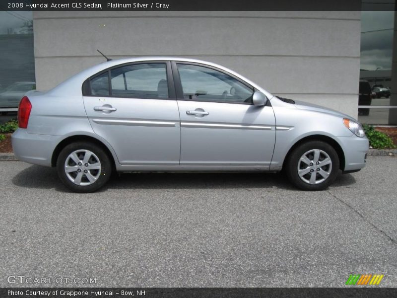 Platinum Silver / Gray 2008 Hyundai Accent GLS Sedan