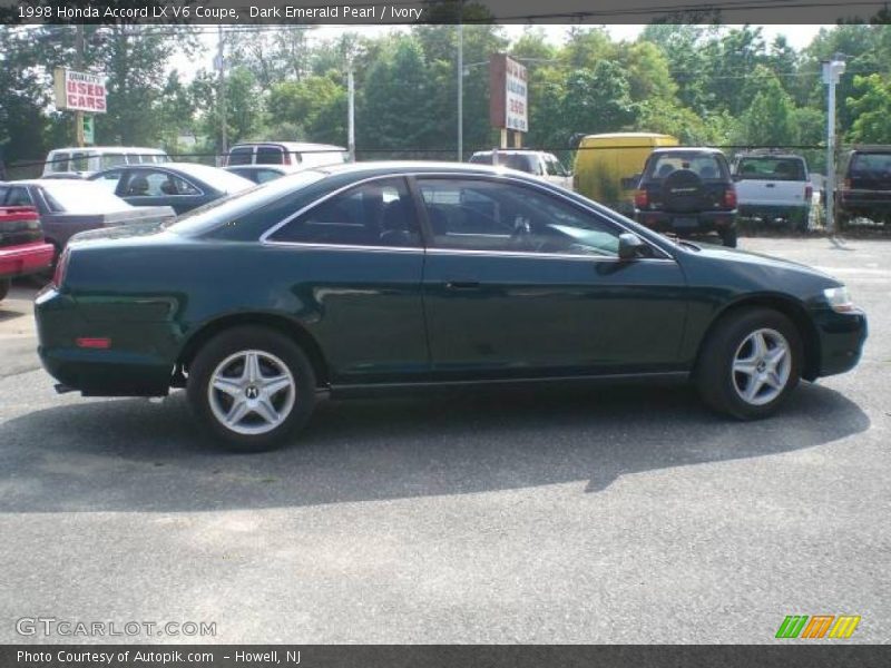 Dark Emerald Pearl / Ivory 1998 Honda Accord LX V6 Coupe